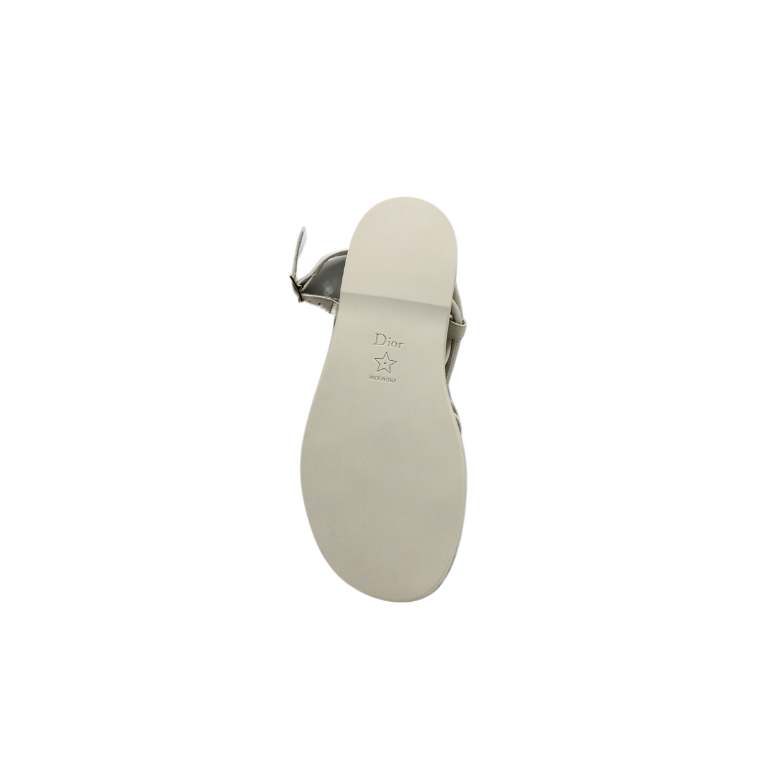 Christian Dior Leather Sandal White - Size 37 | Luxury Footwear